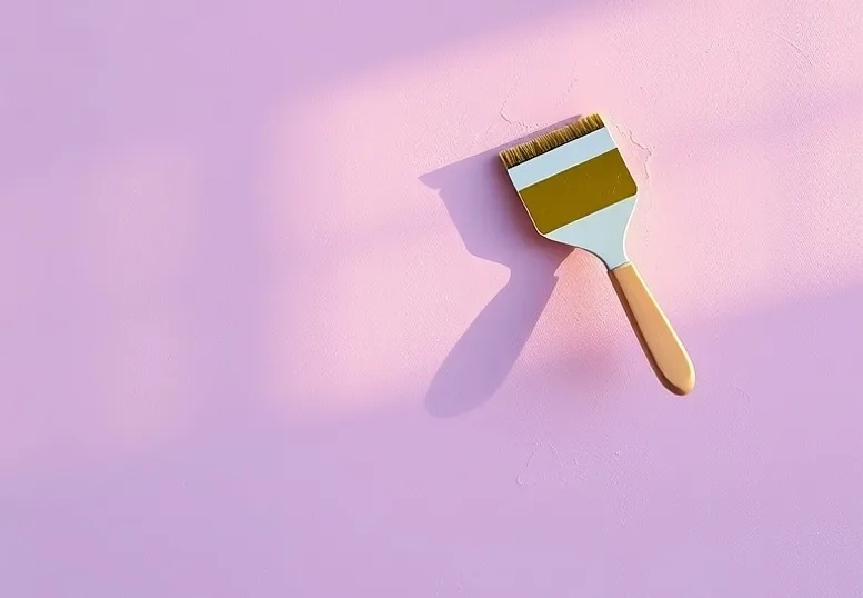 Application d'un enduit décoratif à la lisseuse sur un mur