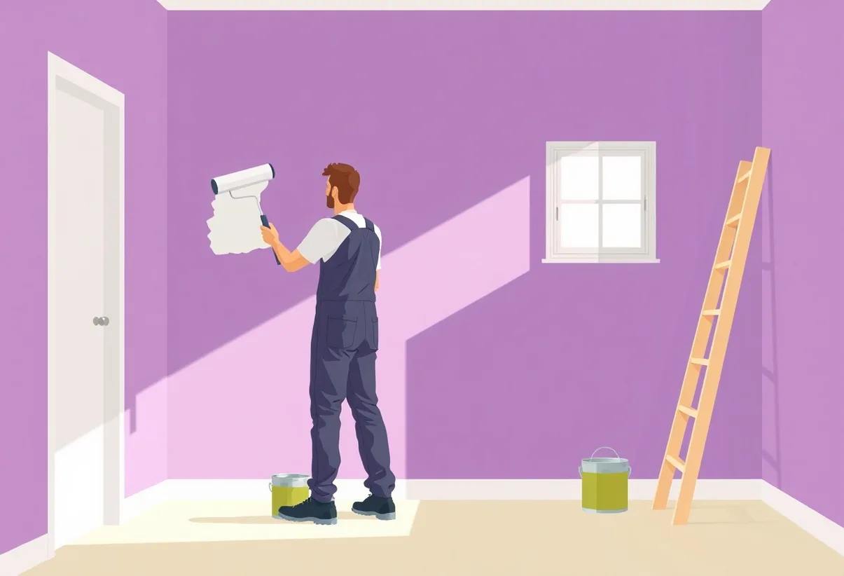 Peintre Villepinte 93420 en intervention sur un chantier